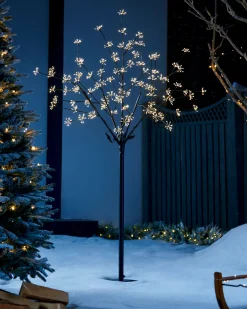 WeRChristmas Pre-Lit Firework Twig Tree, 6 Ft^ Tree Silhouettes