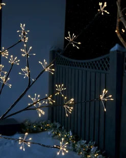 WeRChristmas Pre-Lit Firework Twig Tree, 6 Ft^ Tree Silhouettes