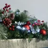 WeRChristmas Pre-Lit Frosted Decorated Arch Garland With 20 Cool White LEDs, 3 Ft^ Snow Flocked Garlands|Decorated Garlands