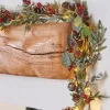 WeRChristmas Pre-Lit Frosted Eucalyptus Garland, Pinecones & Berries, 9 Ft^ Pre Lit Garlands|Decorated Garlands