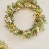 WeRChristmas Pre-Lit Frosted Eucalyptus Wreath, 76 Cm^ Decorated Wreaths|Pre Lit Wreaths