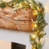 WeRChristmas Pre-Lit Frosted Mistletoe Garland, 9 Ft^ Decorated Garlands|Pre Lit Garlands