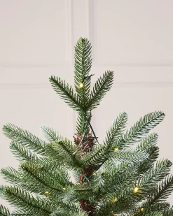 WeRChristmas Pre-Lit Frosted Potted Christmas Tree, 3.5 Ft^ Budget Christmas Trees|Potted Christmas Trees