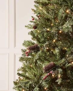 WeRChristmas Pre-Lit Full Bodied Decorated Snow Flocked Christmas Tree, 6 Ft^ Snow Flocked Christmas Trees|Pre Lit Christmas Trees