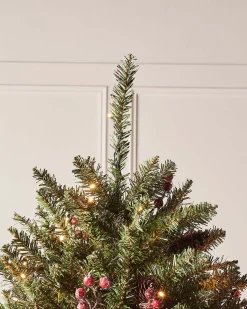 WeRChristmas Pre-Lit Full Bodied Decorated Snow Flocked Christmas Tree, 6 Ft^ Snow Flocked Christmas Trees|Pre Lit Christmas Trees