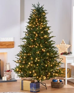 WeRChristmas Pre-Lit Grand Alaskan Fir Christmas Tree, 7 Ft^ Pre Lit Christmas Trees|Premium Christmas Trees