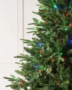 WeRChristmas Pre-lit Grand Alaskan Fir Christmas Tree, Dual Multi Colour, 9 Ft^ Premium Christmas Trees|Pre Lit Christmas Trees