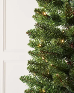 WeRChristmas Pre-Lit Green Pencil Christmas Tree, 6.5 Ft^ Budget Christmas Trees|Pre Lit Christmas Trees