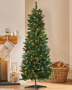 WeRChristmas Pre-Lit Highland Pop-Up Christmas Tree, 6 Ft^ Budget Christmas Trees|Pre Lit Christmas Trees