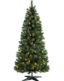 WeRChristmas Pre-Lit Highland Pop-Up Christmas Tree, 6 Ft^ Budget Christmas Trees|Pre Lit Christmas Trees