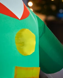 WeRChristmas Pre-Lit Inflatable Elf, 5 Ft^ Inflatables