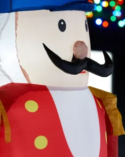 WeRChristmas Pre-Lit Inflatable Nutcracker Arch, 8 Ft^ Inflatables