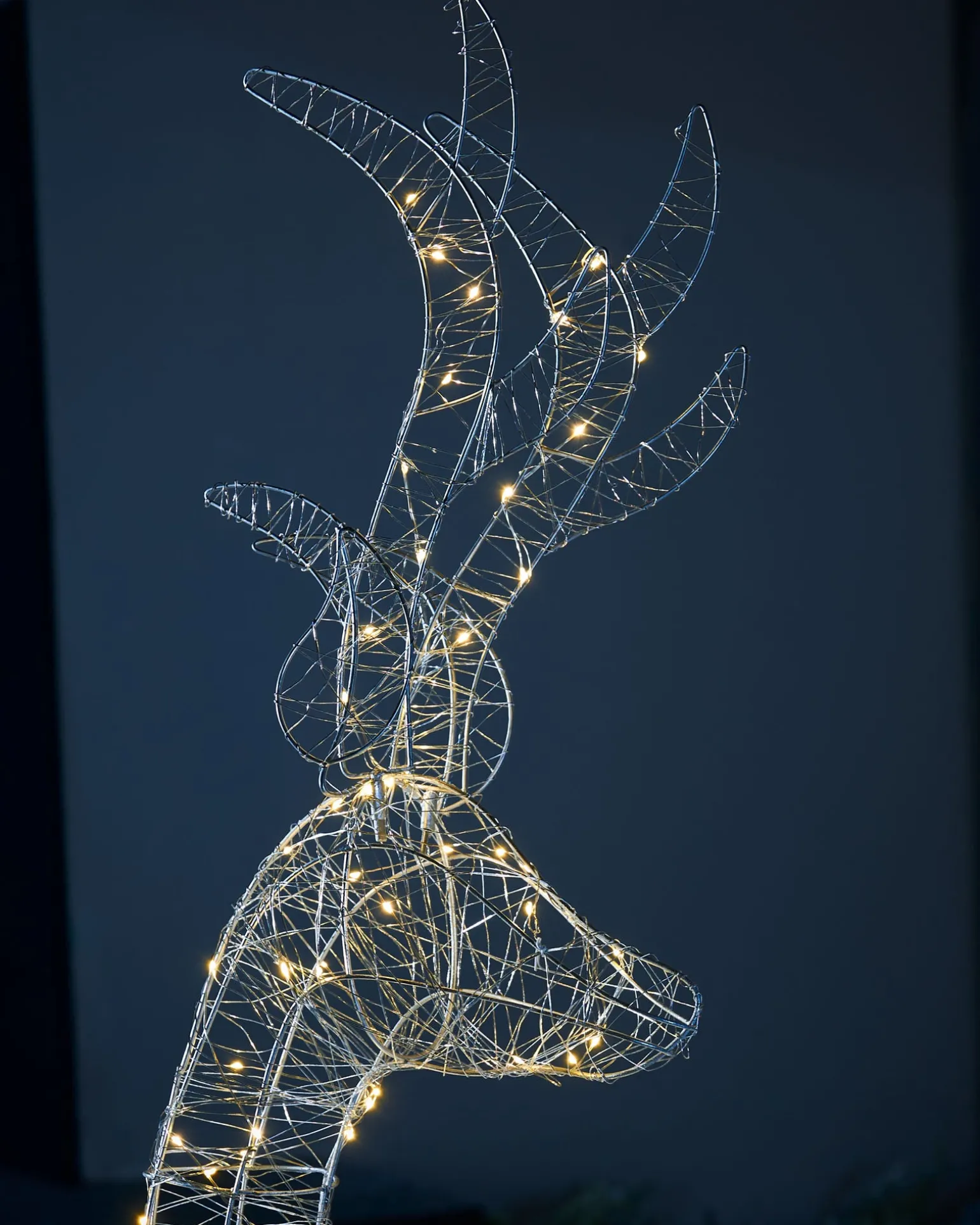 WeRChristmas Pre-Lit Micro LED Reindeer Family Silhouette, 135 Cm^ Outdoor Lighted Reindeer