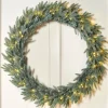 WeRChristmas Pre-Lit Mixed Pine Blue Wreath, 1 M^ Extra Large Wreaths|Pre Lit Wreaths