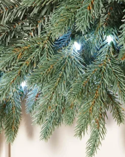 WeRChristmas Pre-Lit Mixed Pine Blue Wreath, 1 M^ Extra Large Wreaths|Pre Lit Wreaths