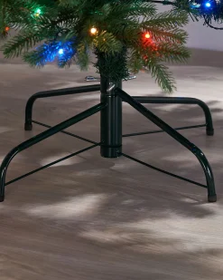 WeRChristmas Pre-Lit Mixed Pine Christmas Tree With Remote Control Lights, 7 Ft^ Pre Lit Christmas Trees