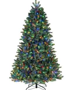 WeRChristmas Pre-Lit Mixed Pine Dual Christmas Tree, 5 Ft^ Budget Christmas Trees|Pre Lit Christmas Trees