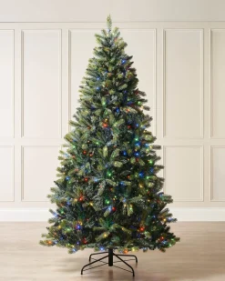 WeRChristmas Pre-Lit Mixed Pine Dual Christmas Tree, 7 Ft^ Pre Lit Christmas Trees