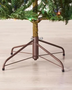 WeRChristmas Pre-Lit Mixed Pine Natural Bark Christmas Tree, 8 Ft^ Pre Lit Christmas Trees