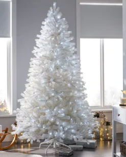 WeRChristmas Pre-Lit Mixed Pine White Christmas Tree, 12 Ft^ Pre Lit Christmas Trees