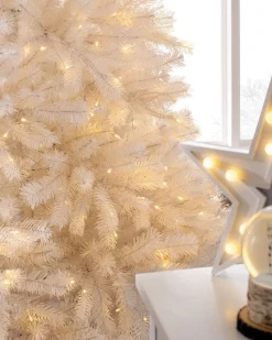 WeRChristmas Pre-Lit Mixed Pine White Christmas Tree, 12 Ft^ Pre Lit Christmas Trees