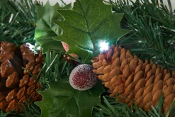 WeRChristmas Pre-Lit Multi-Function Decorated Garland, 9 Ft^ Decorated Garlands|Pre Lit Garlands