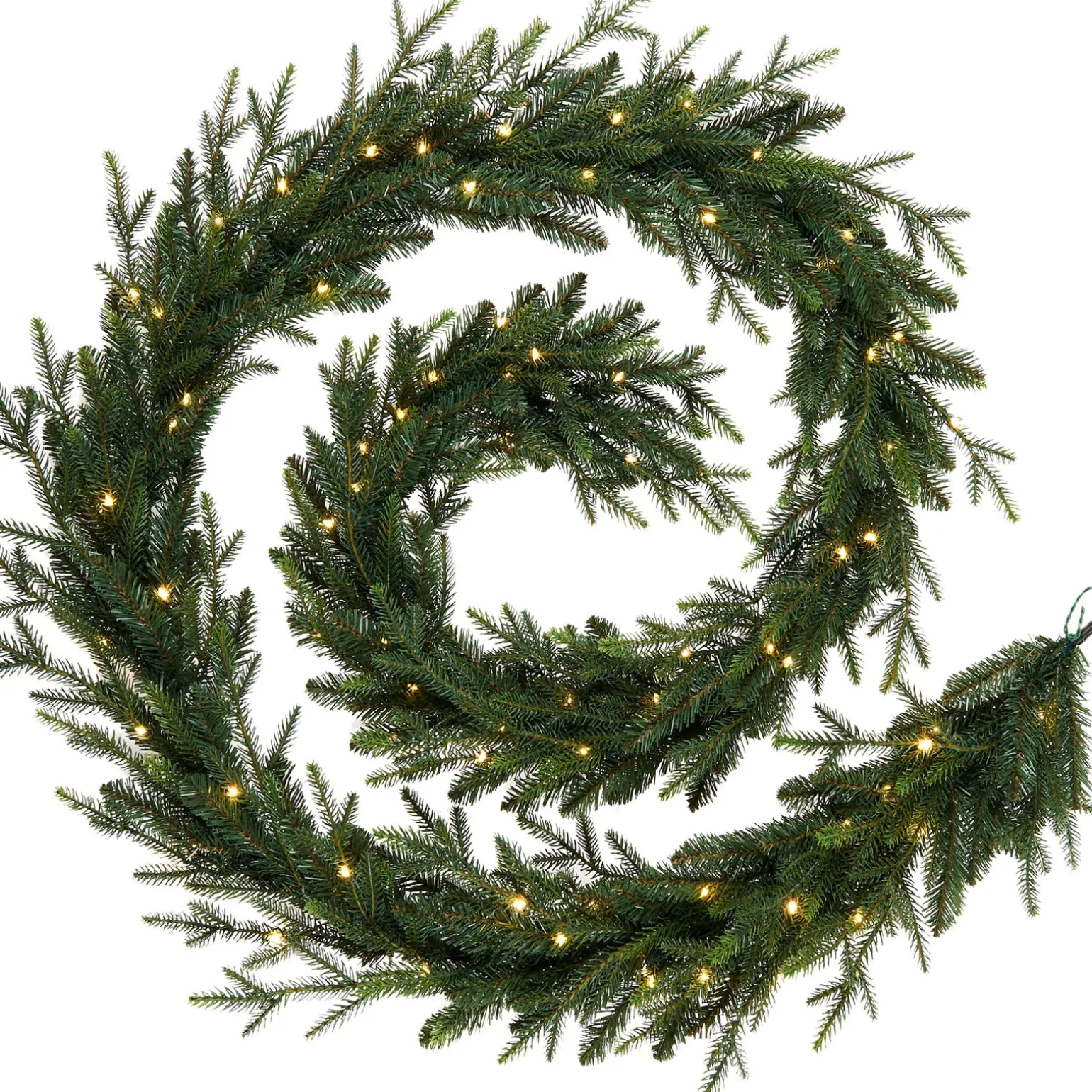 WeRChristmas Pre-Lit Multi-Function Douglas Fir Garland, 18 Ft^ Pre Lit Garlands