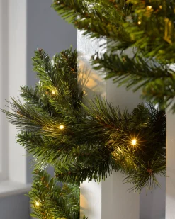 WeRChristmas Pre-Lit Multi-Function Garland, 12 Ft^ Pre Lit Garlands