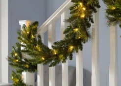 WeRChristmas Pre-Lit Multi-Function Garland, 12 Ft^ Pre Lit Garlands