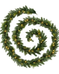 WeRChristmas Pre-Lit Multi-Function Garland, 18 Ft^ Pre Lit Garlands