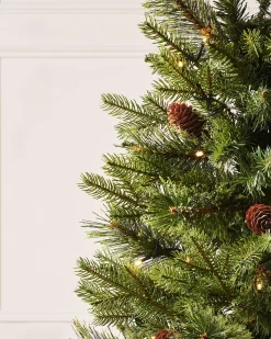 WeRChristmas Pre-Lit Natural Pine Potted Christmas Tree, 3.5 Ft^ Budget Christmas Trees|Potted Christmas Trees