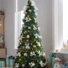 WeRChristmas Pre-Lit Pop-Up Decorated Christmas Tree, White, 6 Ft^ Budget Christmas Trees|Pre Lit Christmas Trees