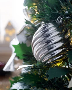 WeRChristmas Pre-Lit Pop-Up Decorated Christmas Tree, White, 6 Ft^ Budget Christmas Trees|Pre Lit Christmas Trees