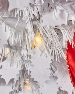 WeRChristmas Pre-Lit Pop-Up Decorated Christmas Tree, Red/White, 6 Ft^ Budget Christmas Trees|Pre Lit Christmas Trees