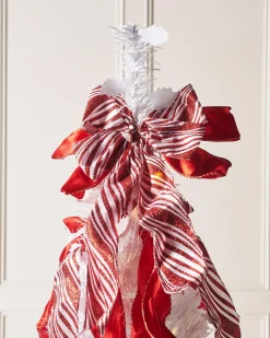 WeRChristmas Pre-Lit Pop-Up Decorated Christmas Tree, Red/White, 6 Ft^ Budget Christmas Trees|Pre Lit Christmas Trees
