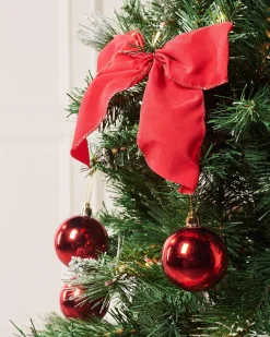 WeRChristmas Pre-Lit Pop-Up Decorated Christmas Tree, Red, 6 Ft^ Budget Christmas Trees|Pre Lit Christmas Trees