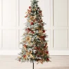 WeRChristmas Pre-Lit Pop-Up Decorated Christmas Tree, Red/Gold, 6 Ft^ Budget Christmas Trees|Snow Flocked Christmas Trees