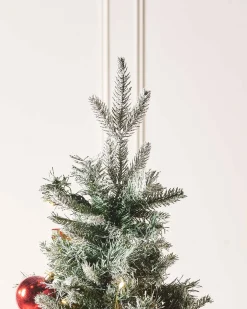 WeRChristmas Pre-Lit Pop-Up Decorated Christmas Tree, Red/Gold, 6 Ft^ Budget Christmas Trees|Snow Flocked Christmas Trees