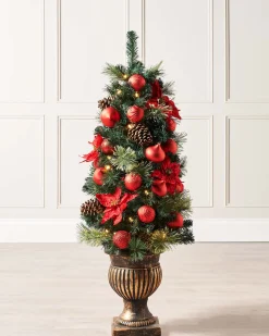 WeRChristmas Pre-Lit Potted Christmas Tree, 4 Ft^ Budget Christmas Trees|Potted Christmas Trees