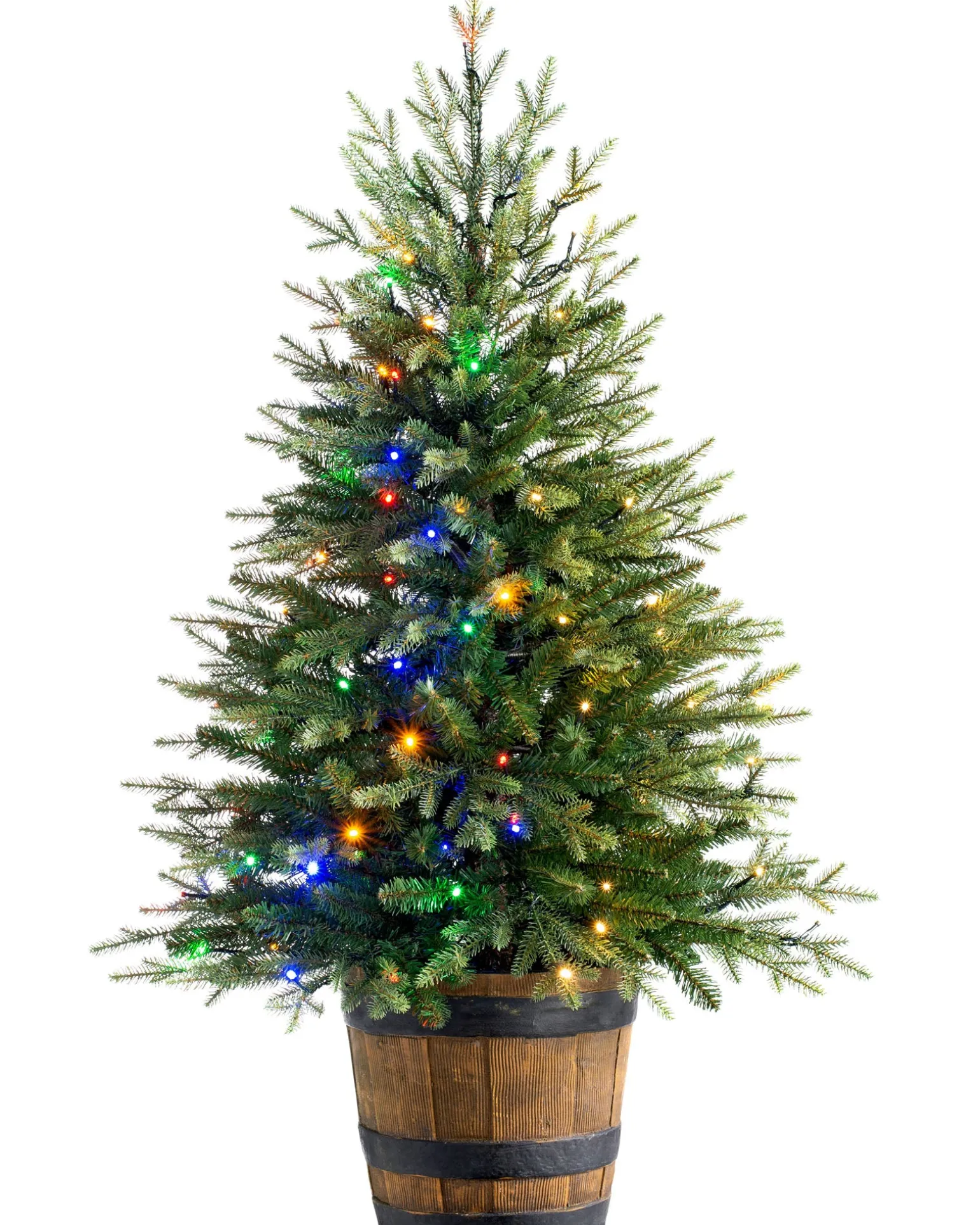 WeRChristmas Pre-Lit Potted Pine Christmas Tree, 4 Ft^ Budget Christmas Trees|Potted Christmas Trees