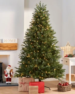 WeRChristmas Pre-Lit Regal Spruce Multi-Function Christmas Tree, 7 Ft^ Premium Christmas Trees|Pre Lit Christmas Trees