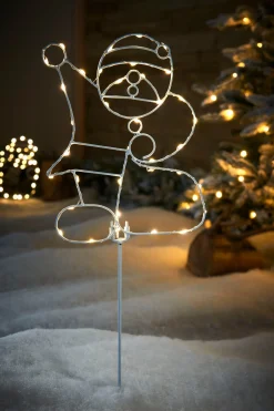 WeRChristmas Pre-Lit Santa Pathway Stake Light, 60 Cm^ Christmas Characters|Pathway Lights