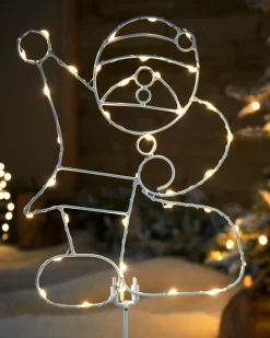 WeRChristmas Pre-Lit Santa Pathway Stake Light, 60 Cm^ Christmas Characters|Pathway Lights