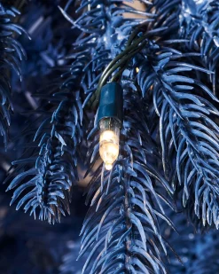 WeRChristmas Pre-Lit Sapphire Blue Christmas Tree, 7 Ft^ Pre Lit Christmas Trees