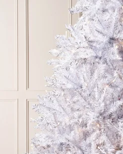 WeRChristmas Pre-Lit Shimmering Christmas Tree, 7 Ft^ Pre Lit Christmas Trees