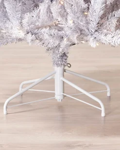 WeRChristmas Pre-Lit Shimmering Christmas Tree, 7 Ft^ Pre Lit Christmas Trees