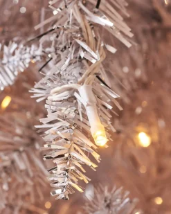 WeRChristmas Pre-Lit Shimmering Christmas Tree, 7 Ft^ Pre Lit Christmas Trees