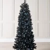 WeRChristmas Pre-Lit Slim Black Christmas Tree, 6 Ft^ Budget Christmas Trees|Pre Lit Christmas Trees