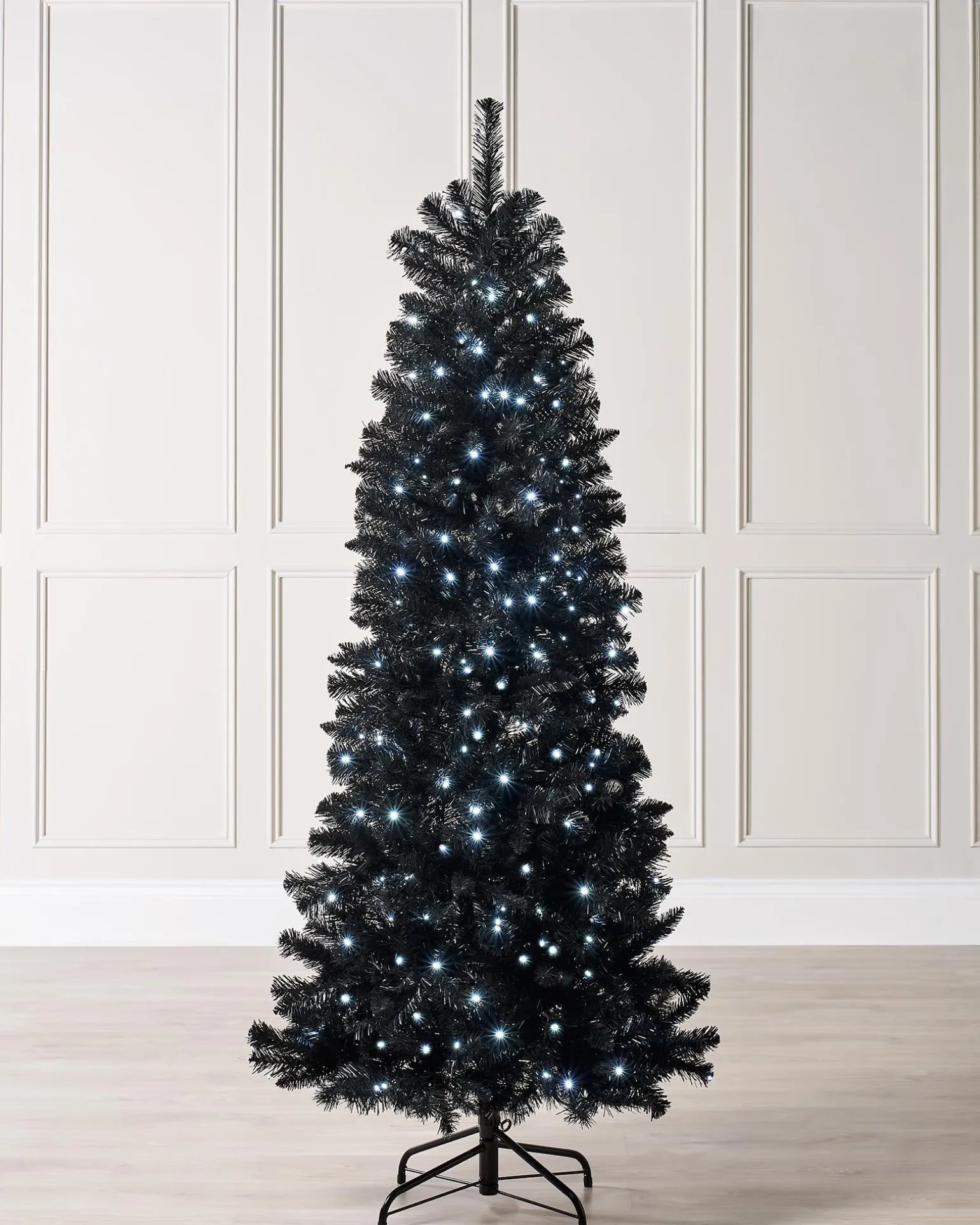 WeRChristmas Pre-Lit Slim Black Christmas Tree, 6 Ft^ Budget Christmas Trees|Pre Lit Christmas Trees