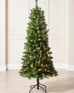 WeRChristmas Pre-Lit Slim Christmas Tree, 6 Ft^ Budget Christmas Trees|Pre Lit Christmas Trees